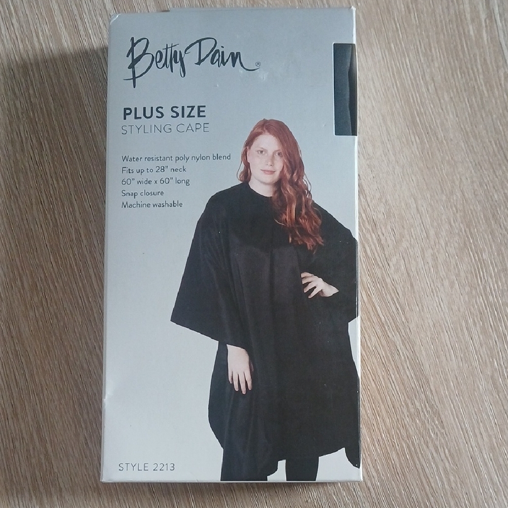 Betty Dain Plus Size Styling Cape #2213 Water Resistant Nylon/Polyester DK Brown